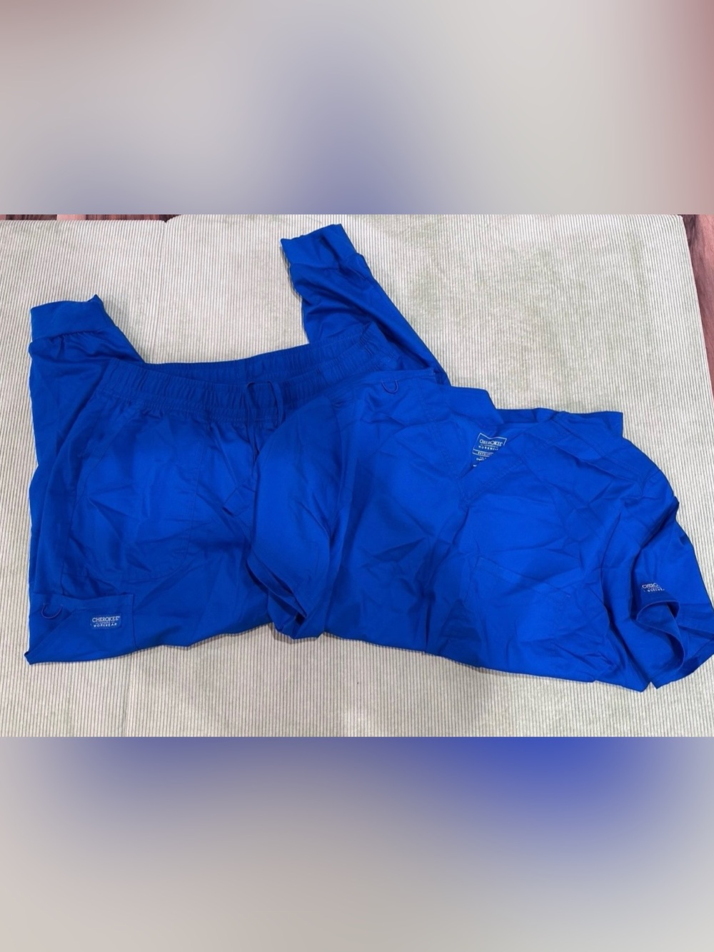 Cherokee Royal Blue Scrub Set